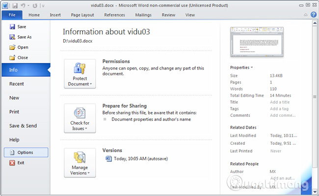 cach lay lai file word exel powpoint khi chưa luu